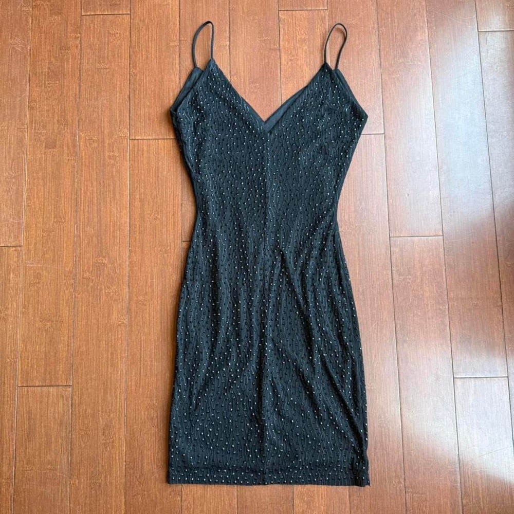 Black Embellished Bodycon‎ Mini - Picture 5 of 5